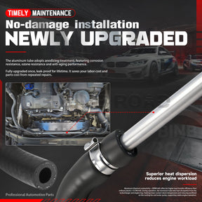 17127618510 Expansion Tank to Upper Radiator Water Hose,Aluminum