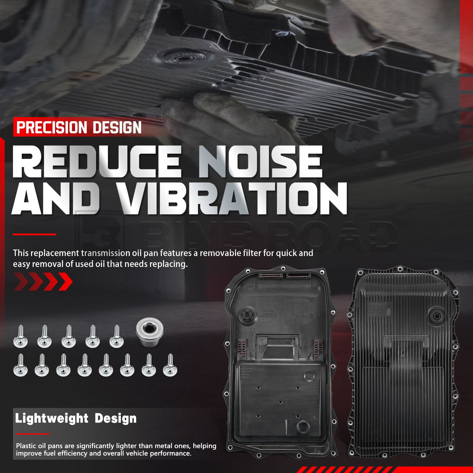 US 24118612901 24117624192 Transmission Oil Pan with Gasket Kit