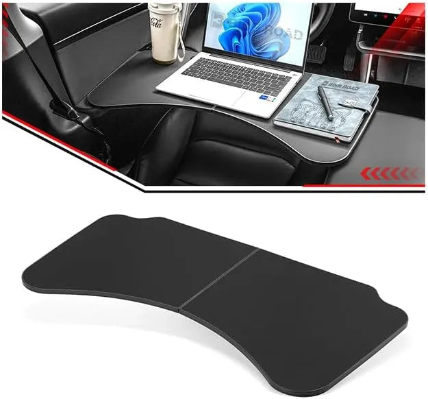 US Car Folding Tray Table Leather Compatible with Tesla Model 3 Y