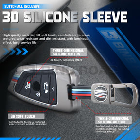 US Key Fob Cover Compatible with BMW 3 5 7 Series X1 X2 X3 X5 X6 X7