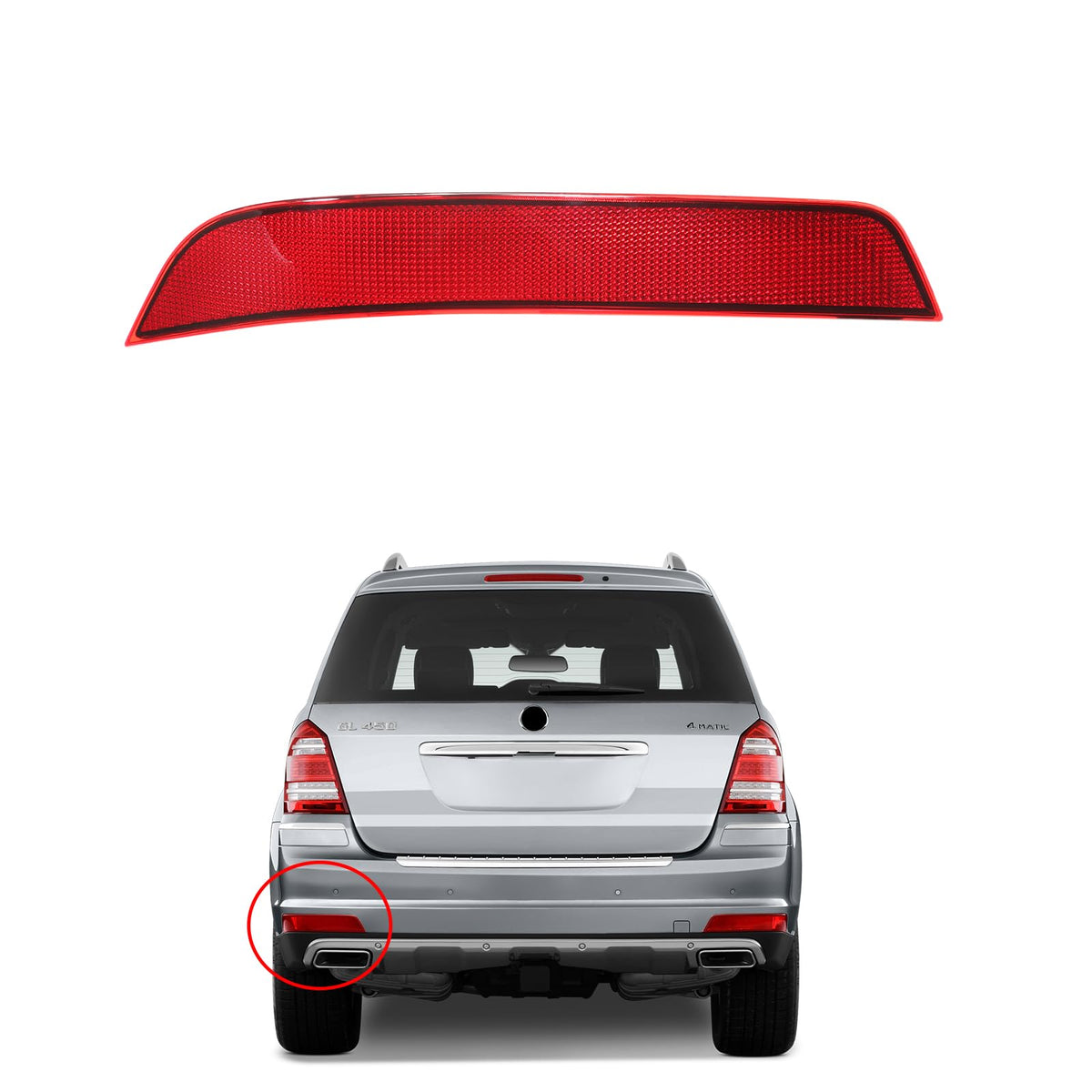1648200974 1648201074 Rear Bumper Reflector