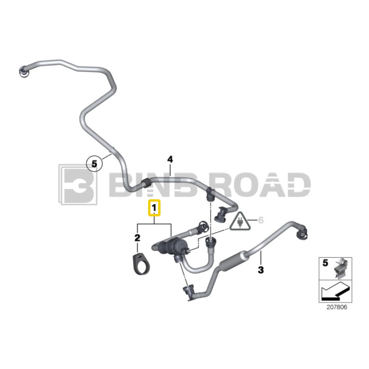 13907636156 Fuel Tank Ventilation Valve With Pipe