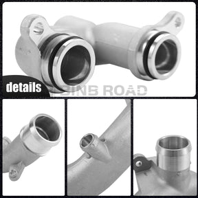 LR090630 + LR092992 5Pcs Aluminum Water Pump Coolant Pipe Kit