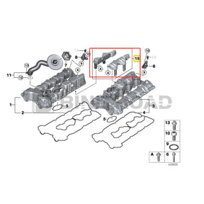 11158636540 Oil Separator Cylinder Head Cover