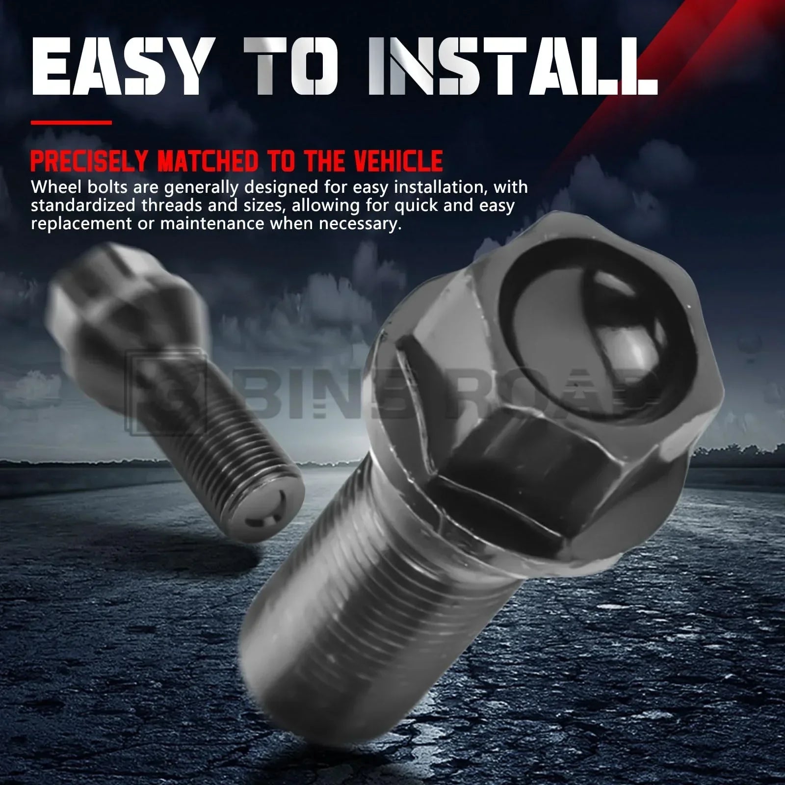 36136781150 Wheel Lug Bolt M12×1.5 Black