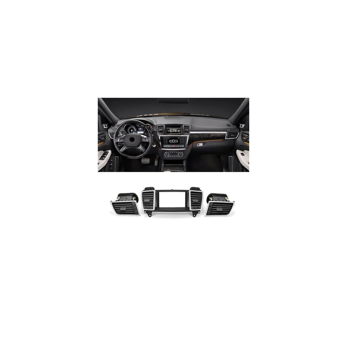 16683008542A17 Center Dash A/C Dashboard AC Air Vent Panel Trim Outlet