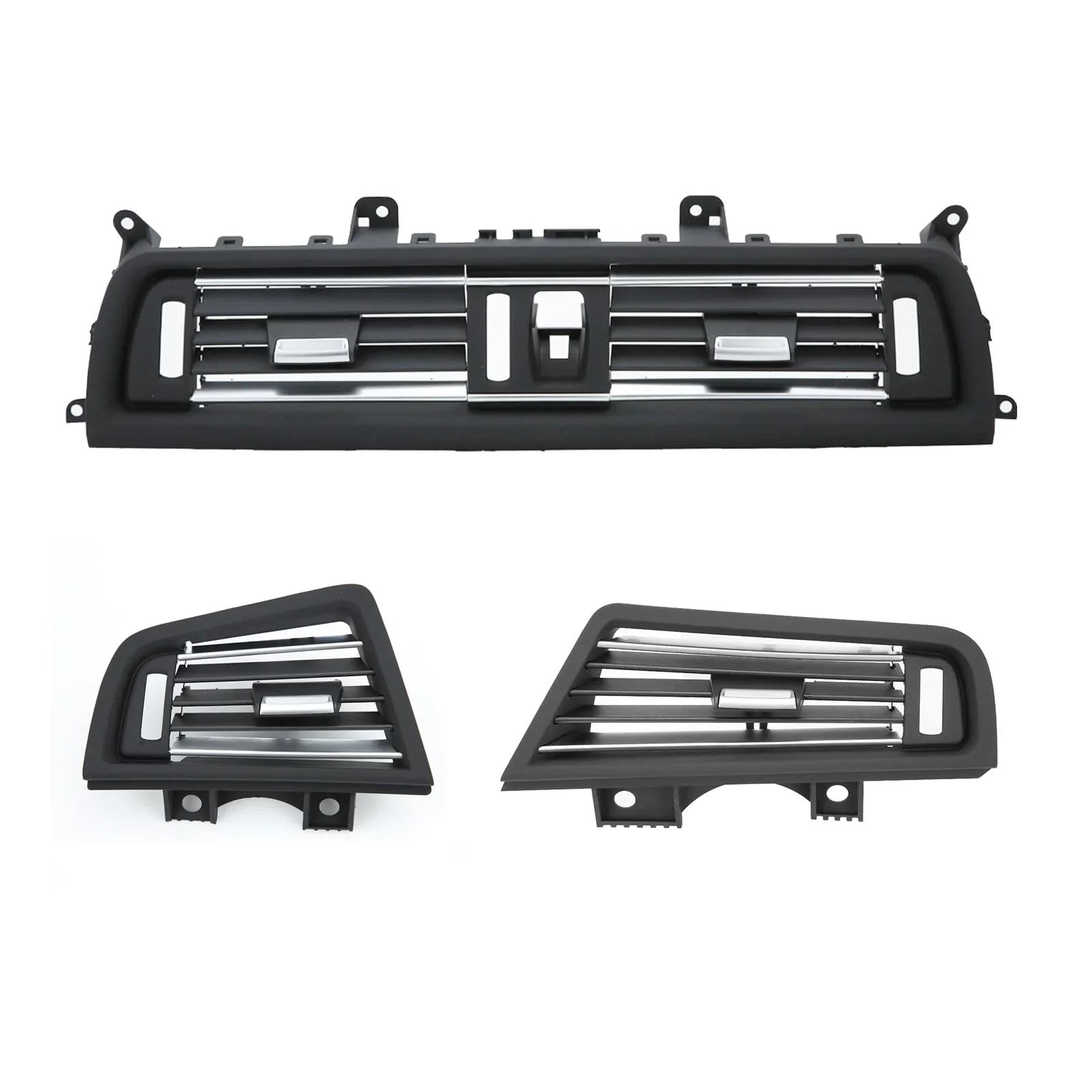 64229166889 + 64229166890+ 64229209136 Front Air Grille Center Dash AC Vent Set 3Pcs
