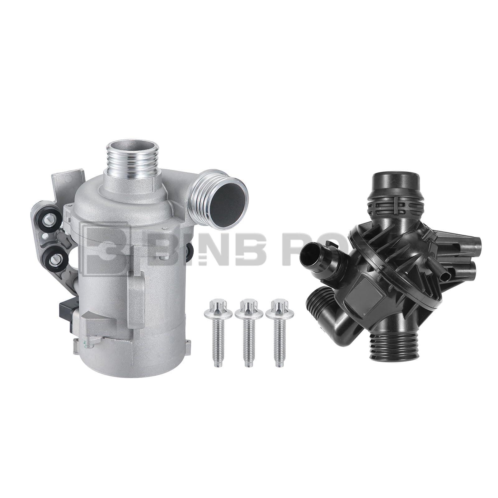 11537586783 + 11518635092 Electric Engine Water Pump & Thermostat with Bolt