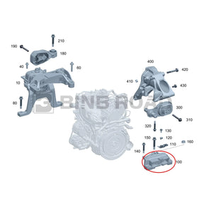  2472403100 1772407200  Left Transmission Mount