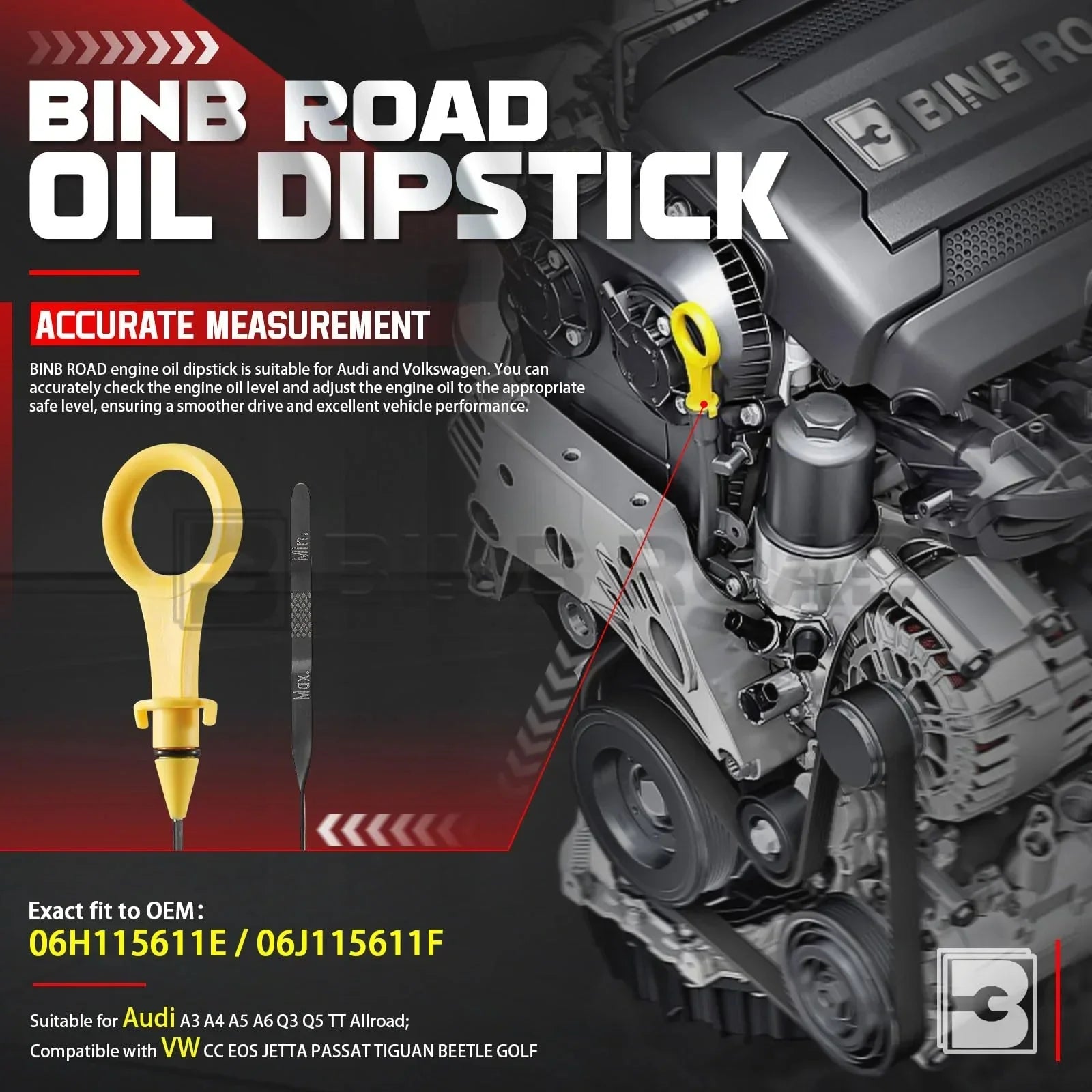 US 06J115611E Engine Oil Level Dipstick