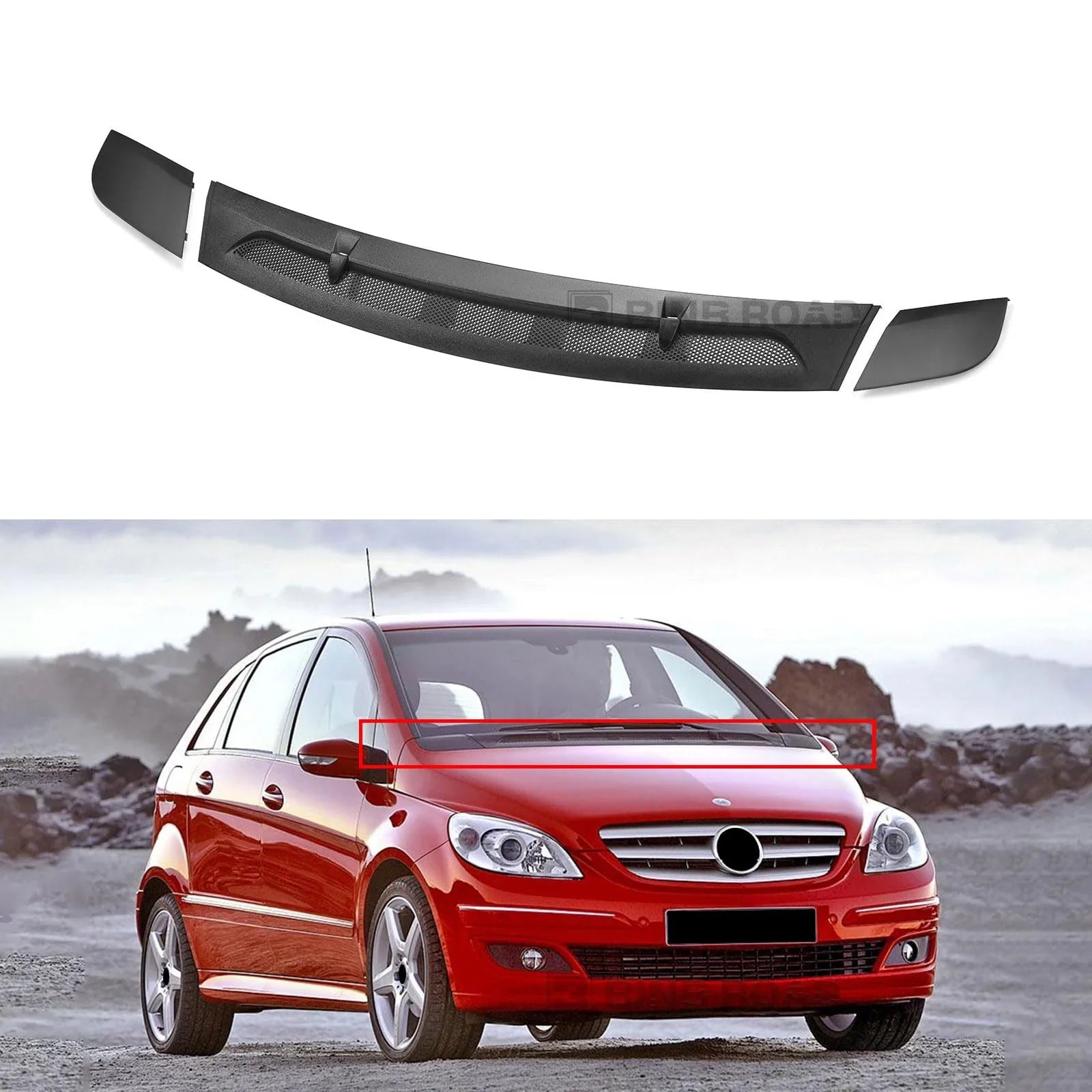 1698300375 + 1698360018 + 1698300275  3Pcs Front Hood Vent Air Grille Cover