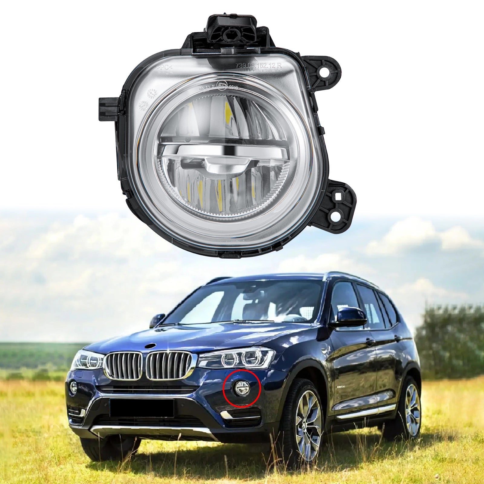 631773172521 63177317252 LED Fog Light Lamp
