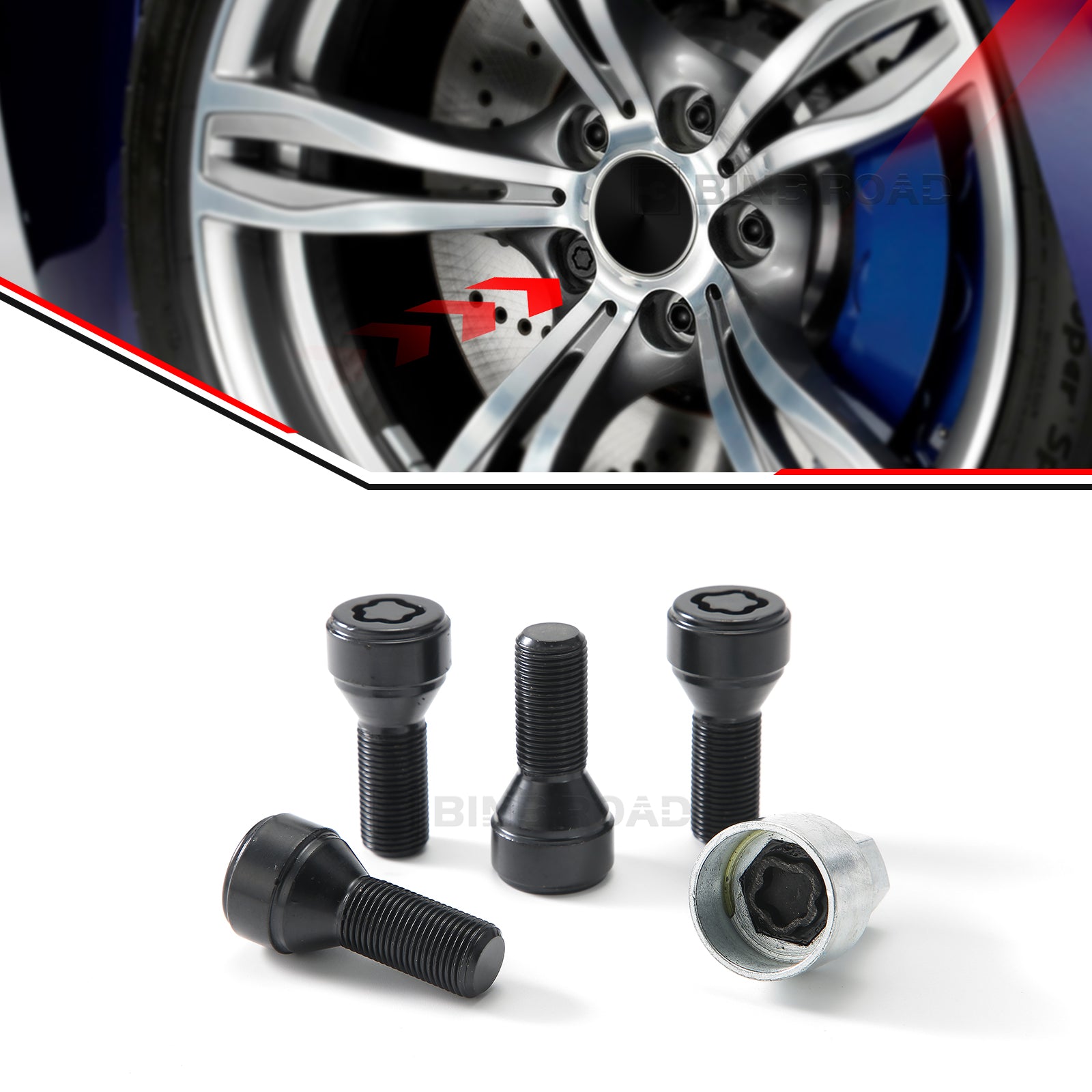 36 13 6 792 851 36136792851 New Tire Screw Bolts Wheel Bolt Lock Key M14x1.25 For Bmw X3 X5 X6 5 7 Series F20 F30 F10 G30 Repair   Nuts & Bolts