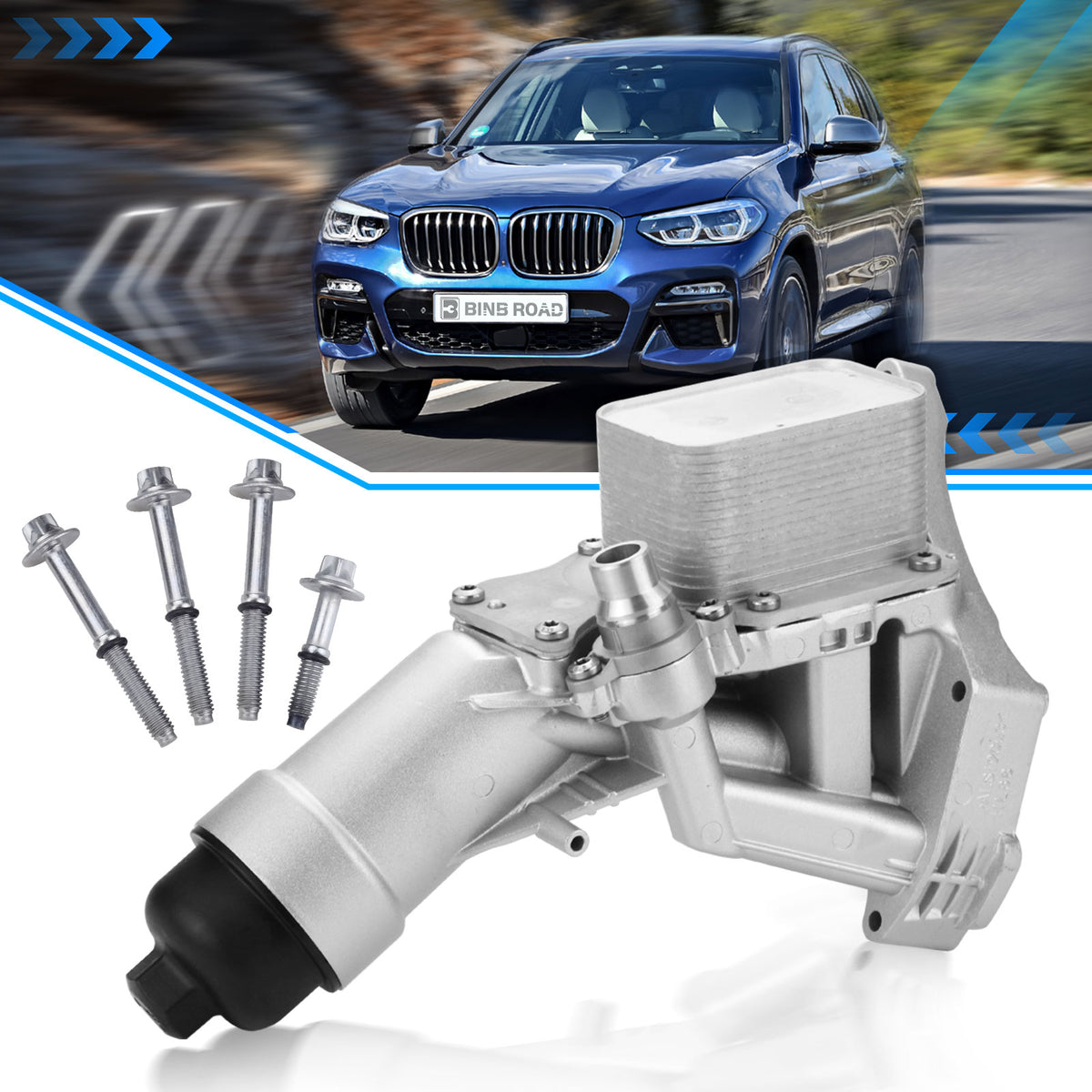 11428596283 Motorölkühler-Filtergehäuse