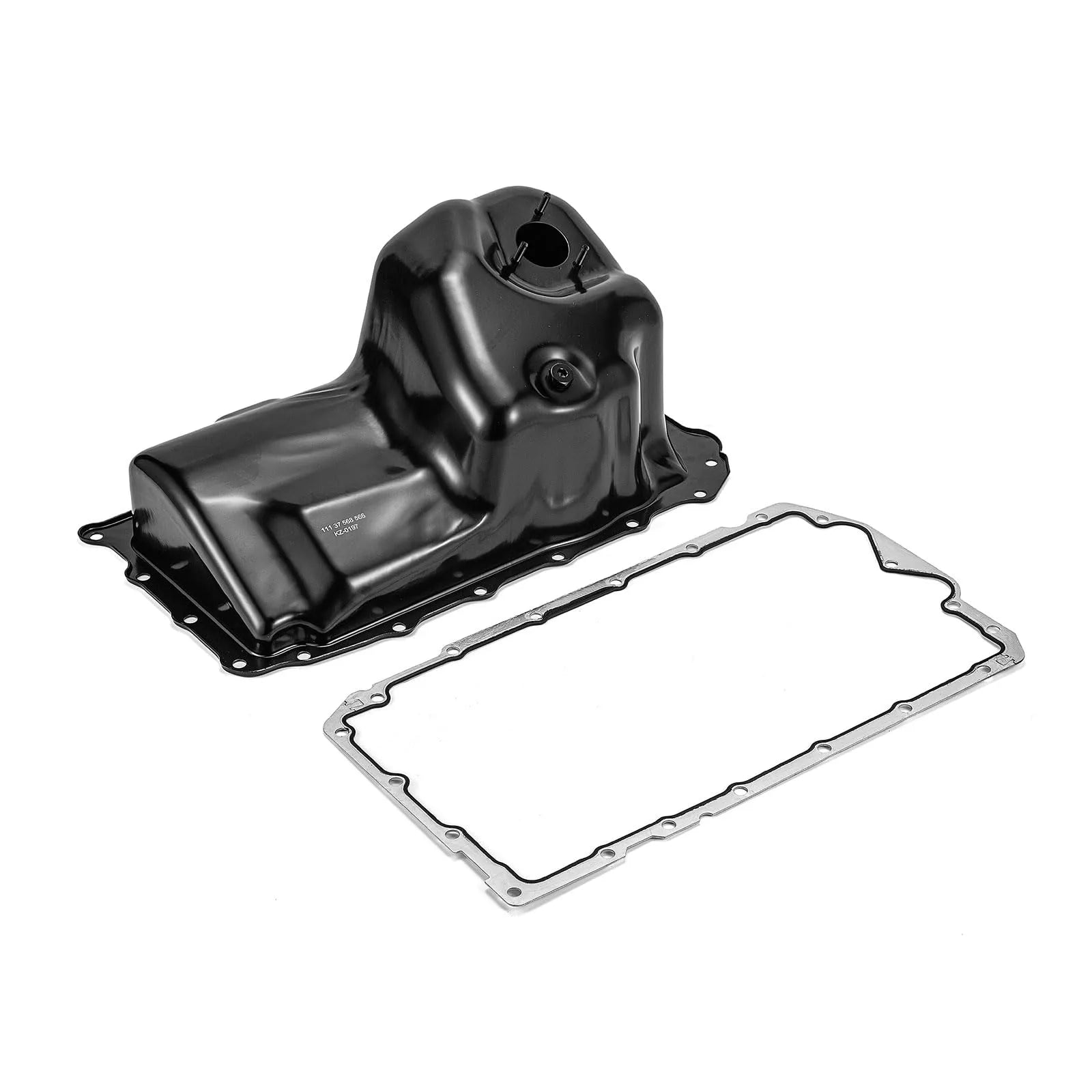 BINB ROAD Engine Oil Pan with Gasket Compatible with BMW E81 E82 E84 E85 E87 E88 E46 E90 E91 (Replaces 11137568566 + 11137511224)