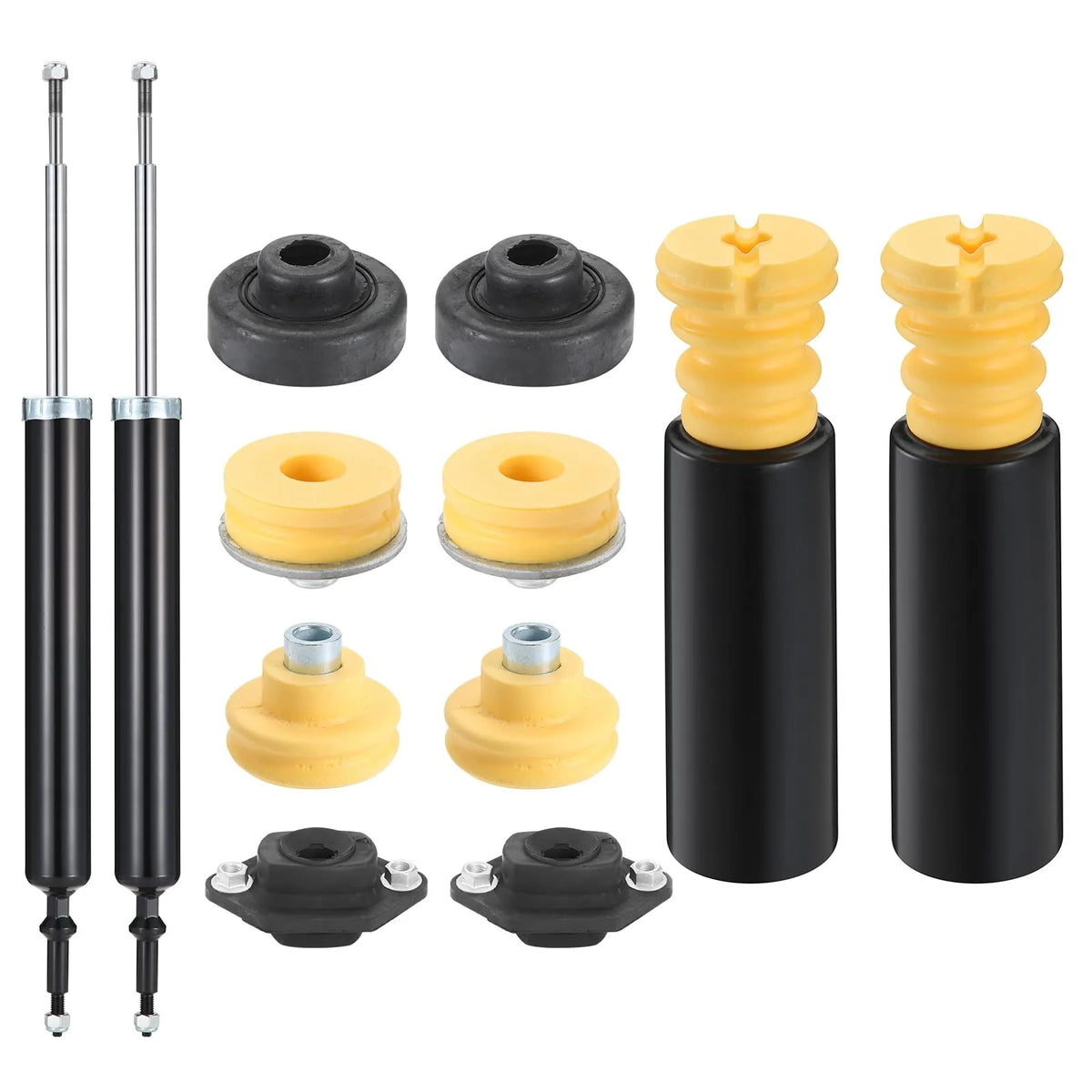 Rear Upper Lower Shock Absorber Mounts Grommets Bump Stops Kit