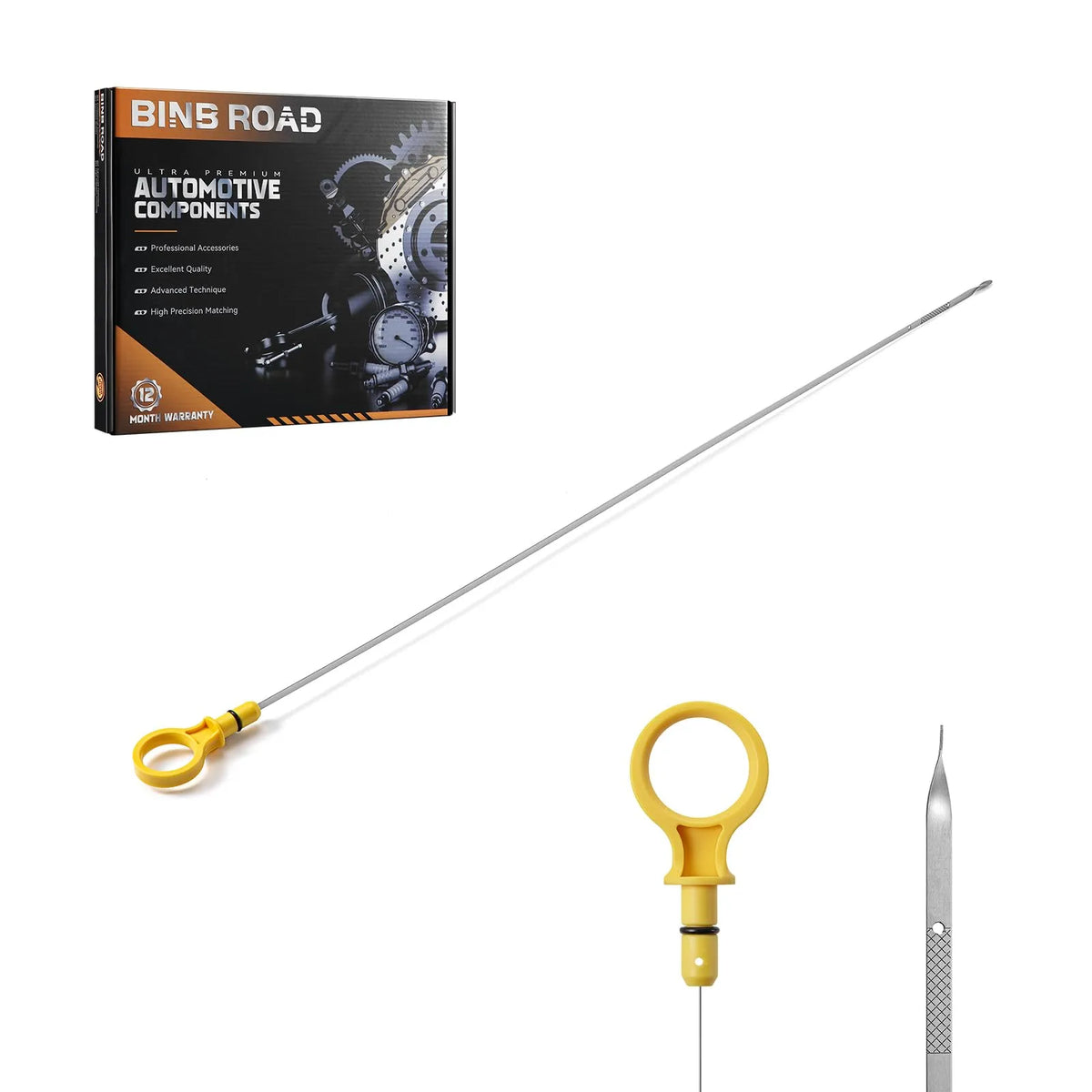 BINB ROAD Engine Oil Level Dipstick Compatible with Ford Explorer Mustang Ranger (Replaces 5R3Z-6750-AA 5R3Z6750AA)