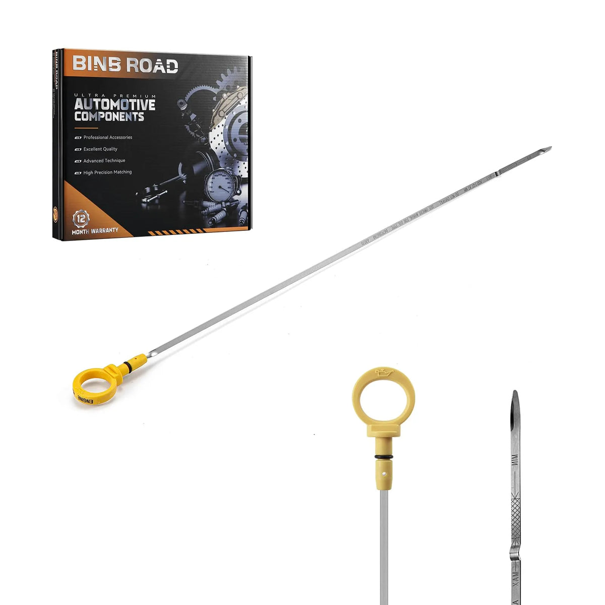 BINB ROAD Engine Oil Level Dipstick Compatible with Chrysler 300 Dodge Charger Magnum 3.5L (Replaces 4792867AB)