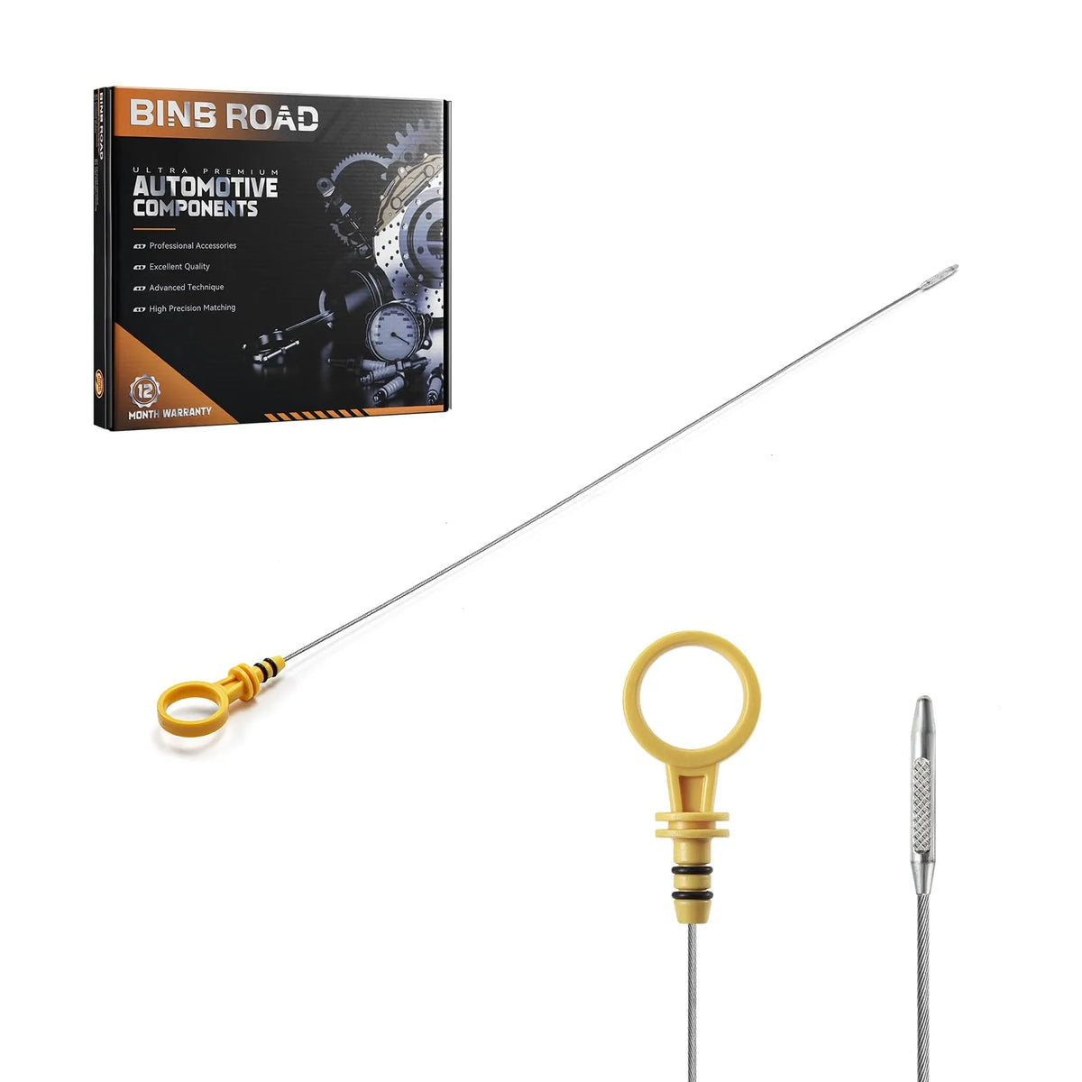 BINB ROAD Engine Oil Level Dipstick Compatible with Equinox Malibu Terrain LaCrosse 2.2L 2.4L 2.5L 2007-2019 (Replaces 12607379)