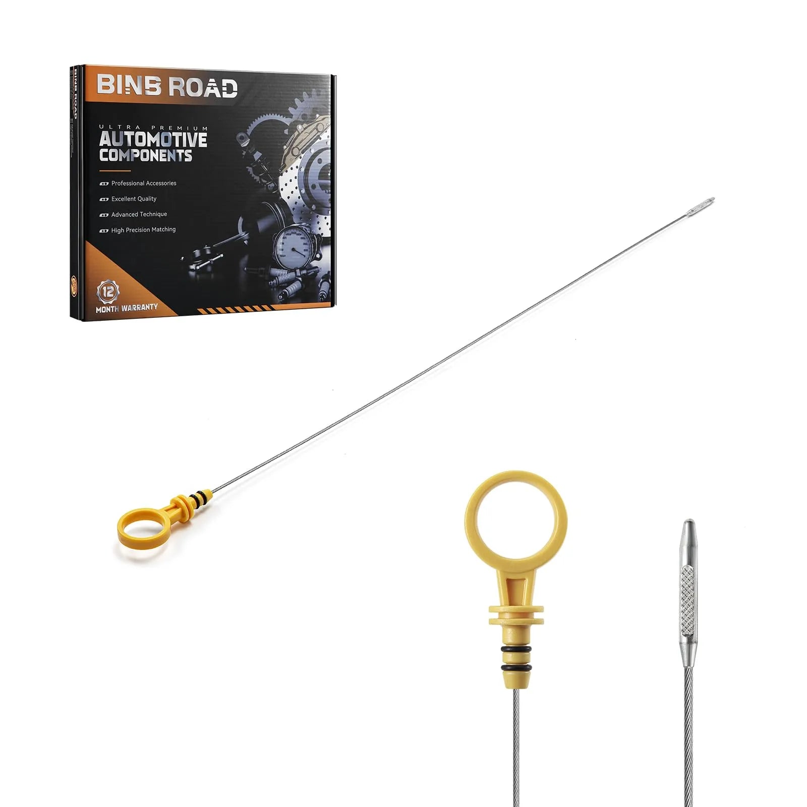 BINB ROAD Engine Oil Level Dipstick Compatible with Equinox Malibu Terrain LaCrosse 2.2L 2.4L 2.5L 2007-2019 (Replaces 12607379)