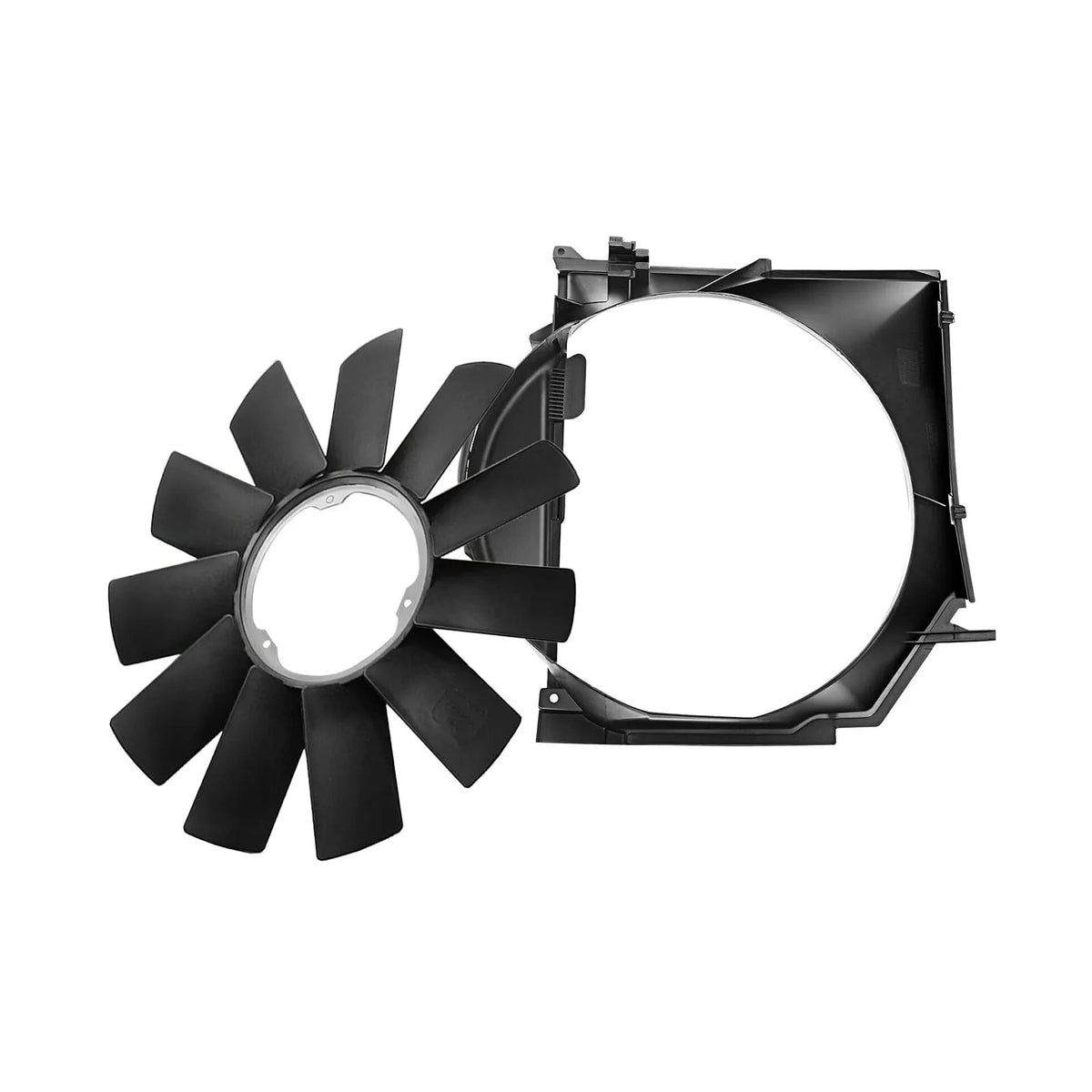 US 17111436259+11521712058 Radiator Cooling Fan Shroud with Fan Blade Kit