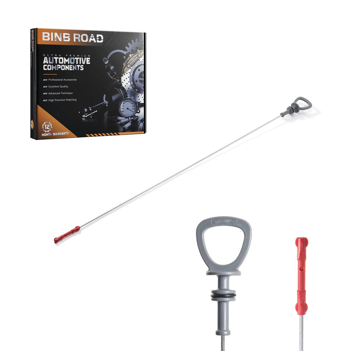 BINB ROAD Engine Oil Level Dipstick Compatible with Mercedes Benz C216 C209 A209 C219 W211 W212 W463 X164 W164 W251 W221 R230 (Replaces 2730101472)