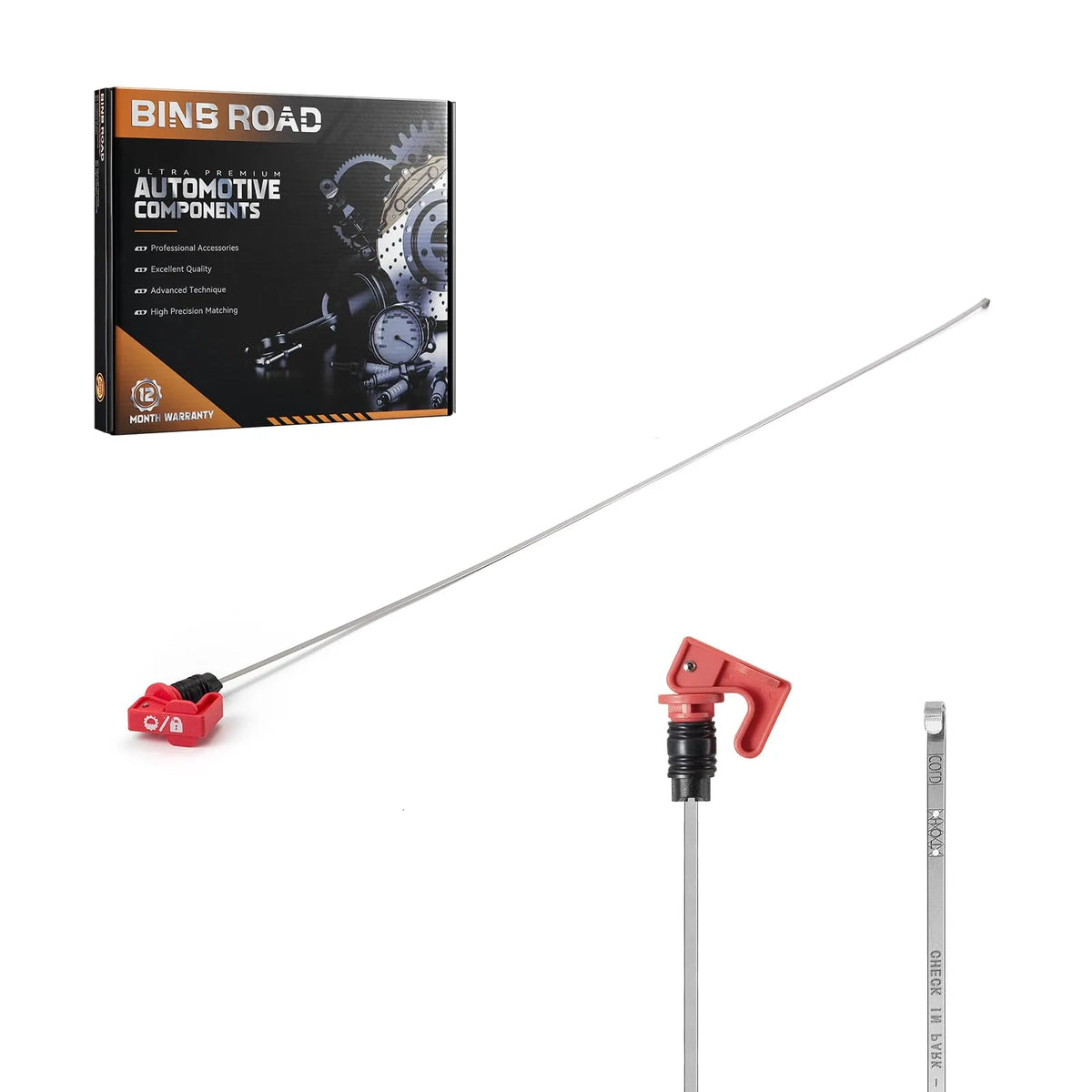 BINB ROAD Engine Oil Level Dipstick Compatible with Silverado Tahoe Sierra Yukon Escalade H2 5.3L 6.0L 2006-2013 (Replaces 15791230)
