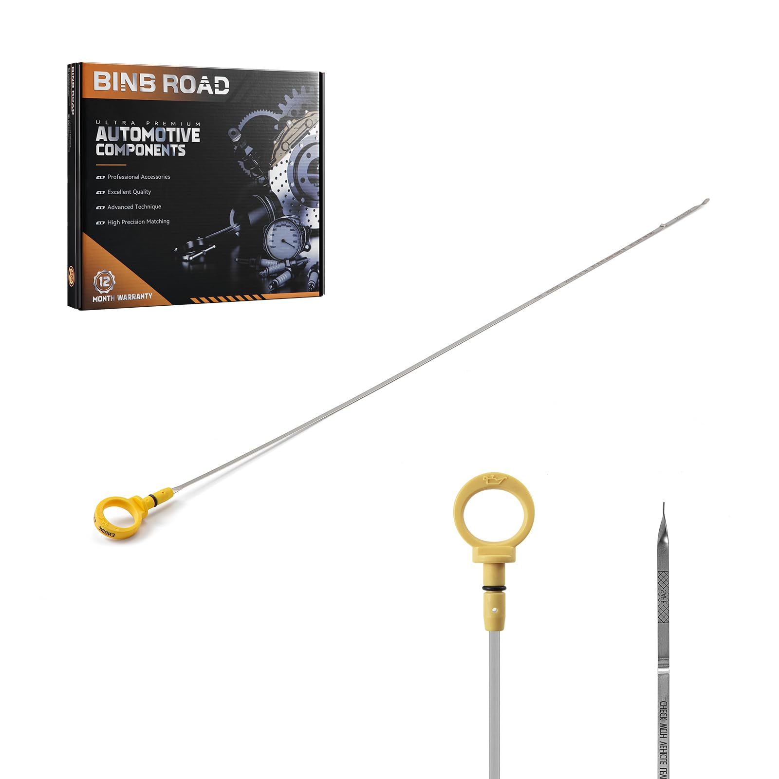BINB ROAD Engine Oil Level Dipstick Compatible with Chrysler Pacifica Town & Country Dodge Grand Caravan Nitro 4.0L V6 (Replaces 4593604AA )