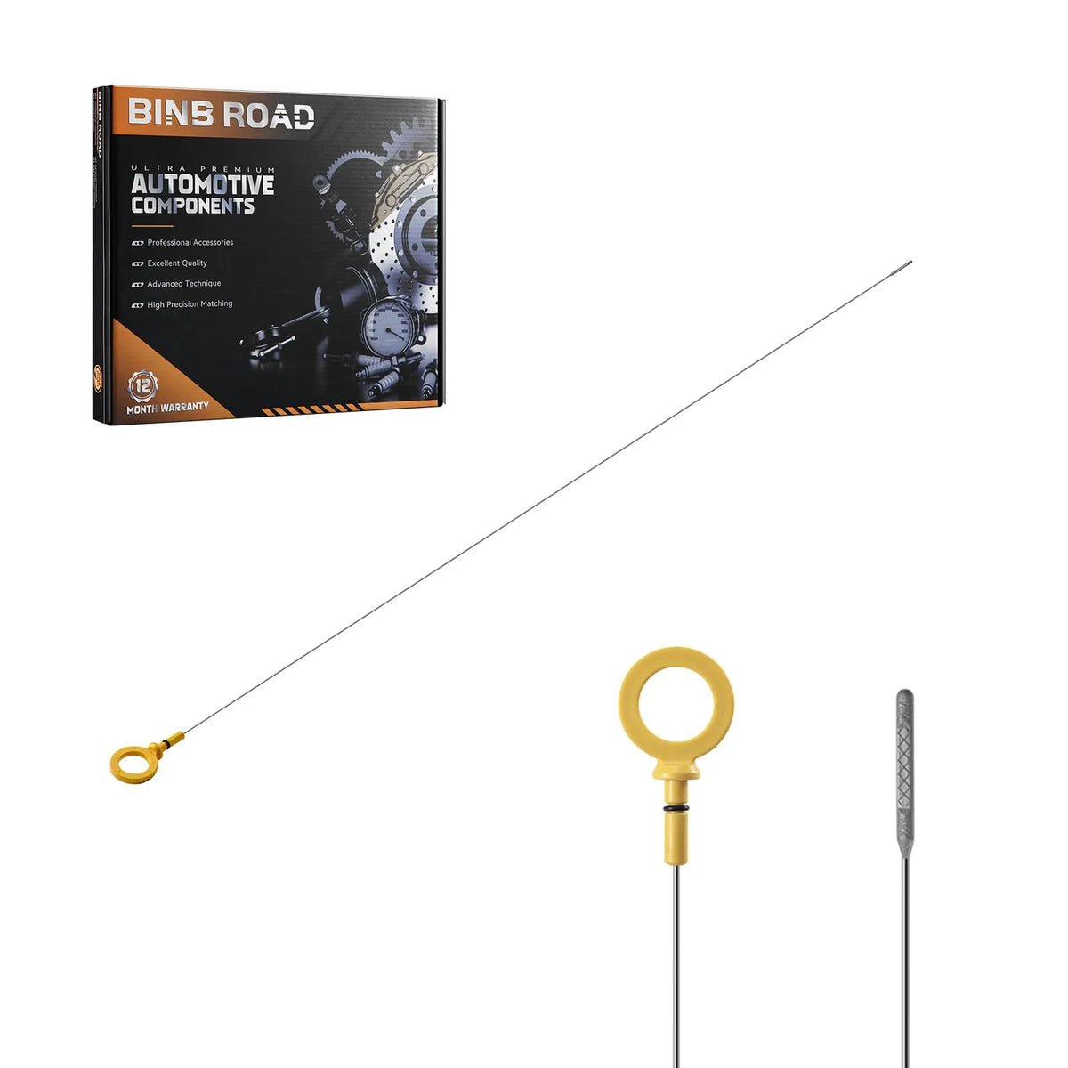 BINB ROAD Engine Oil Level Dipstick Compatible with Ford Super Duty 6.4L 2008-2010 (Replaces 8C3Z-6750-A 8C3Z6750A)