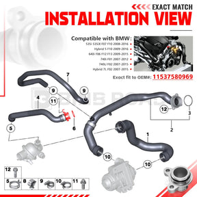 US 11537580969 Coolant Hose Metal Flange Upgrade
