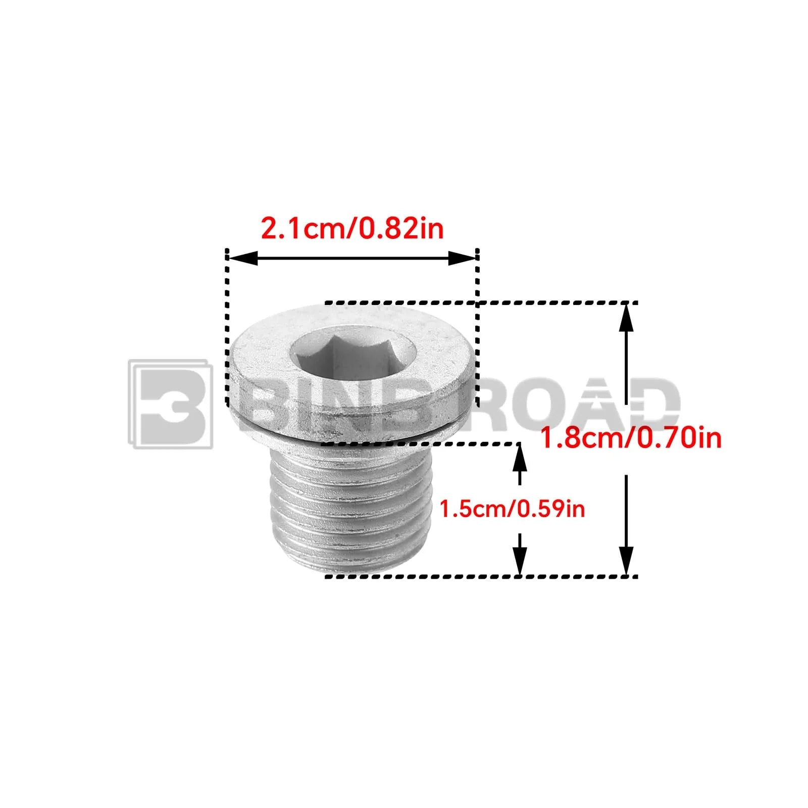 11137605018 1Pcs Engine Oil Drain Plug Aluminum