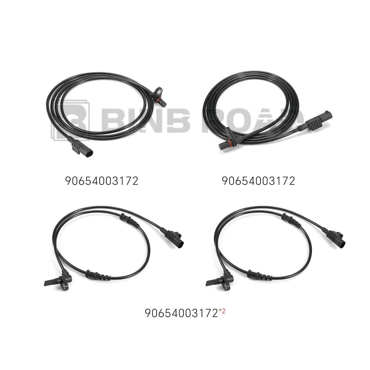 9065400317 + 9065400117 + 9065400217 Front Rear Left Right ABS Wheel Speed Sensor