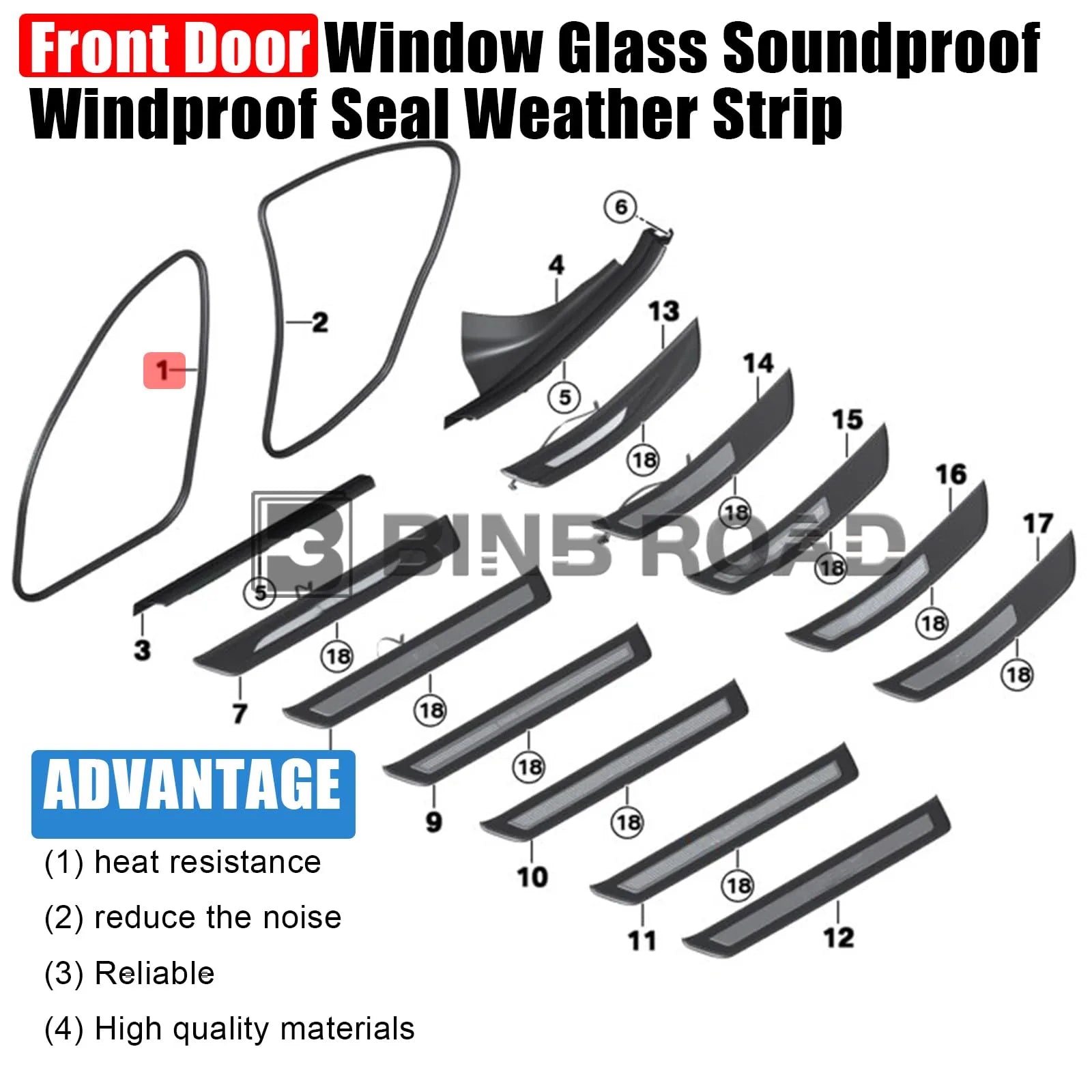 US 51767220381 Car Rubber Weather Seal