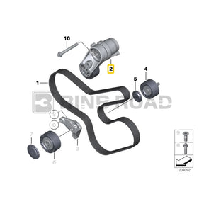 11288604266 + 11288604267 + 11287628659 Antriebsriemenspanner-Umlenkrollensatz