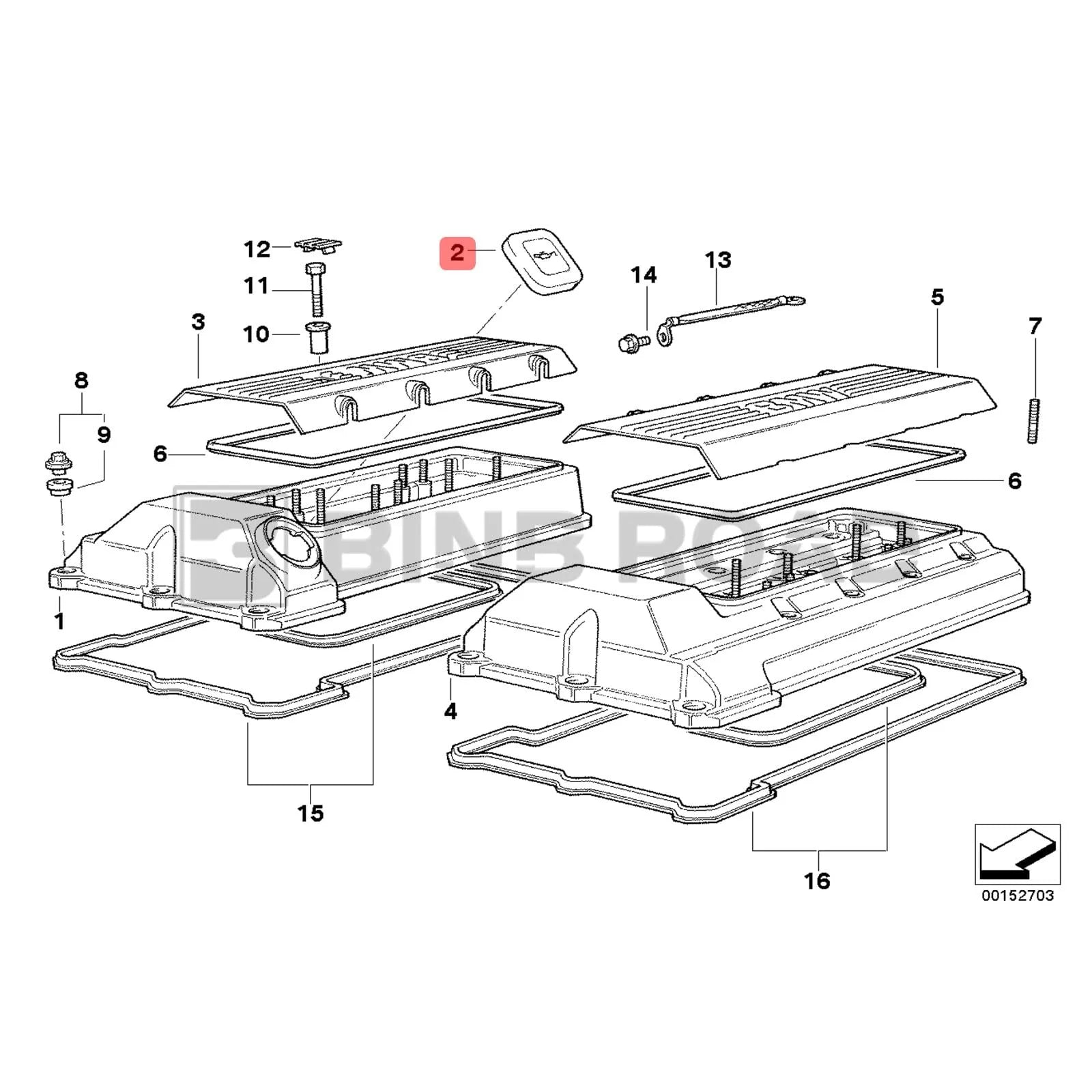 11127509328 Motoröl-Einfülldeckel