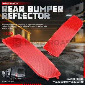 US 9068260040 + 9068260140 Rear Bumper Reflector