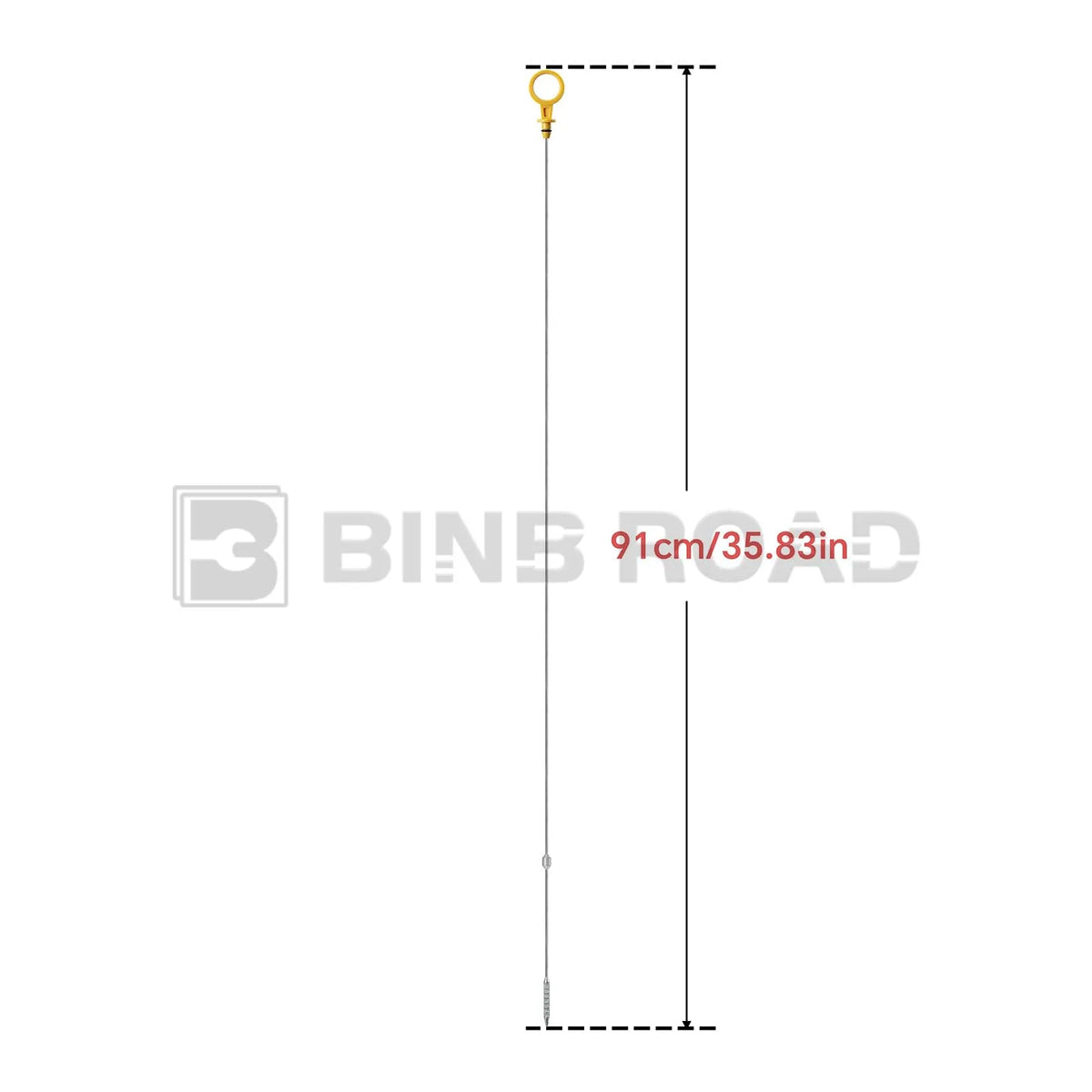 BINB ROAD Engine Oil Level Dipstick Compatible with GM Chevrolet Silverado GMC Sierra 2500HD 3500HD 6.6L Diesel 2001-2006 (Replaces 97287502)
