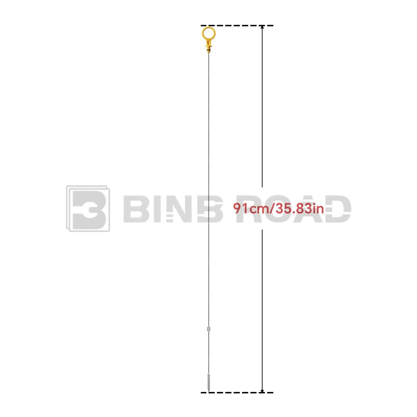 BINB ROAD Engine Oil Level Dipstick Compatible with GM Chevrolet Silverado GMC Sierra 2500HD 3500HD 6.6L Diesel 2001-2006 (Replaces 97287502)