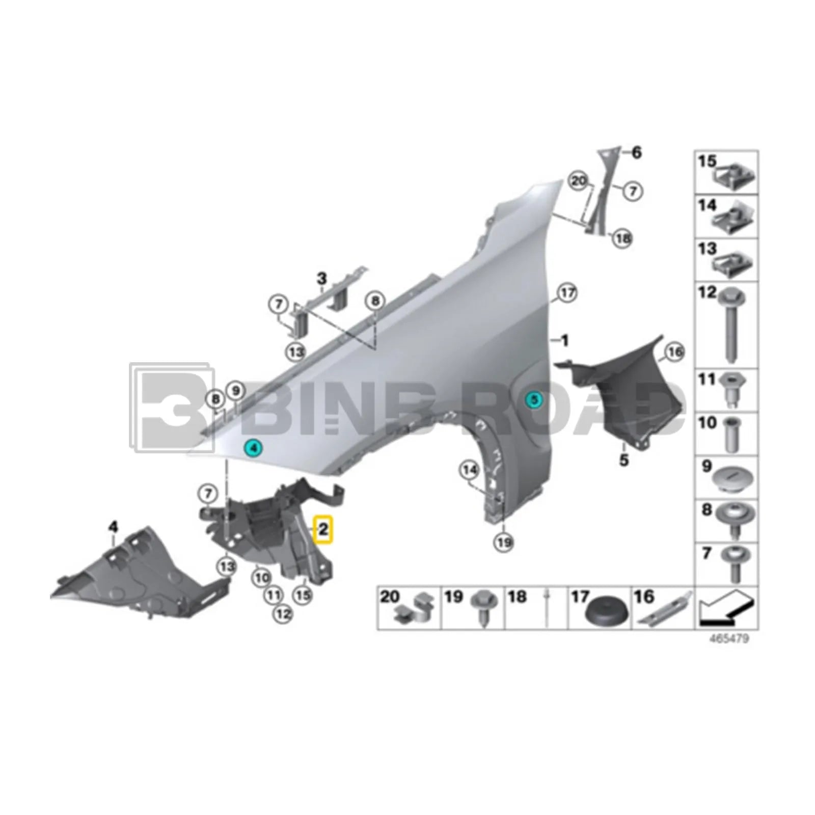 Fender Support Bracket 51647294543