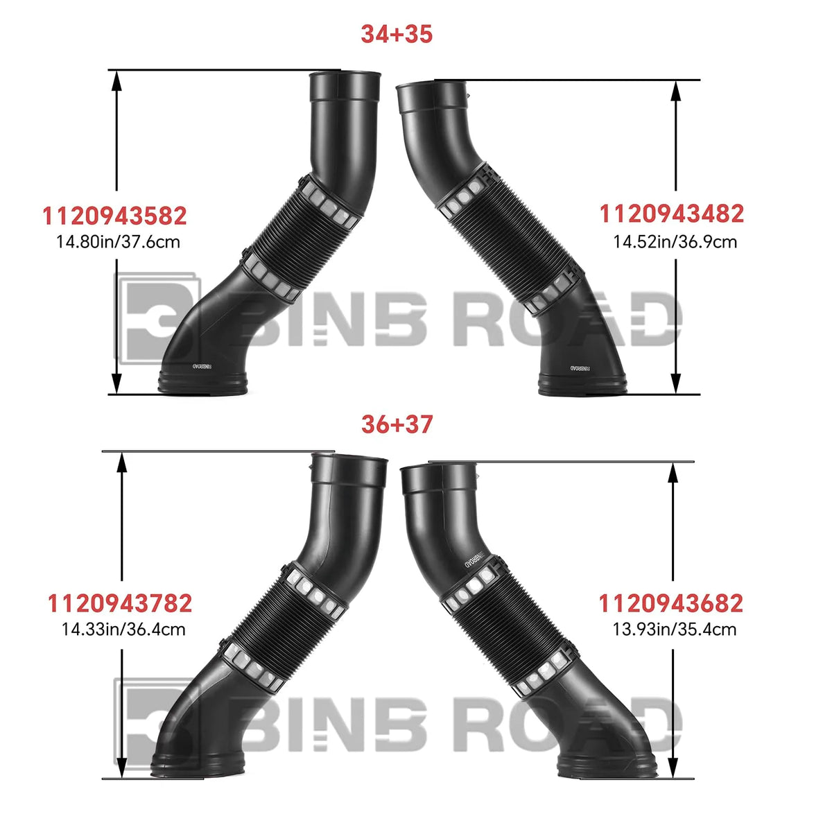1120943782+1120943682 Air Intake Hose