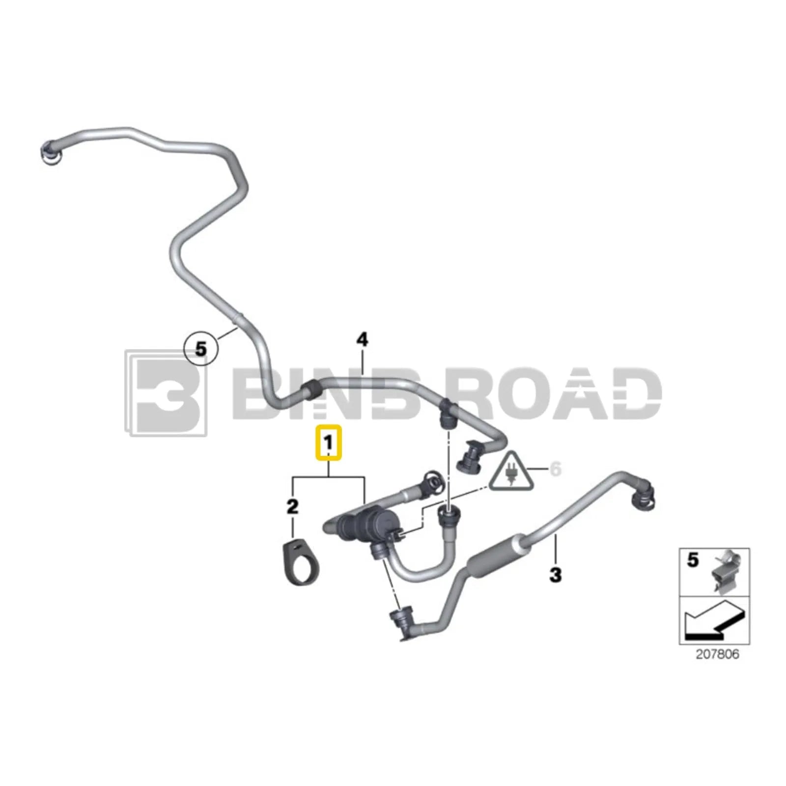 13907636156 Fuel Tank Ventilation Valve With Pipe