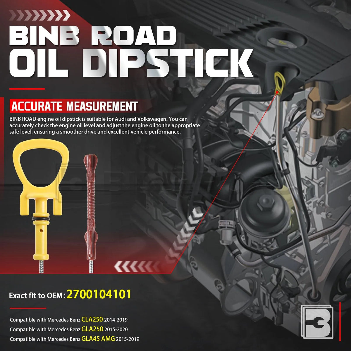 2700104101 Engine Oil Fluid Dipstick