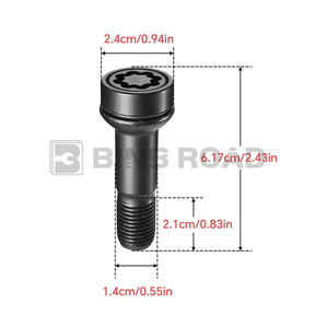 0019901707 A0019901707 Lockable Wheel Bolt Rim Locks M14 X 1.5