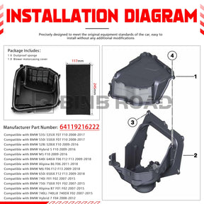 64119216222 Blower Housing Cover