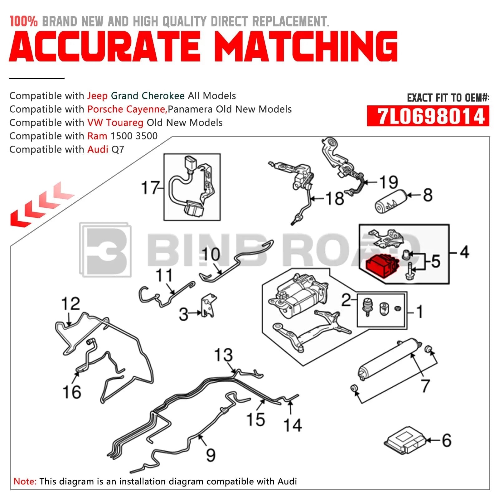 7L0698014 Air Suspension Solenoid Valve