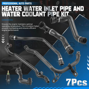 US 11537502525 11531705210 17127510952 7Pcs Engine Heater Inlet Pipe and Water Coolant Pipe