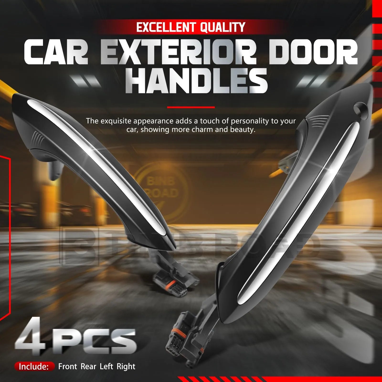 US 51217231931 / 51217231933 / 51217231934 Exterior Door Handle,Black