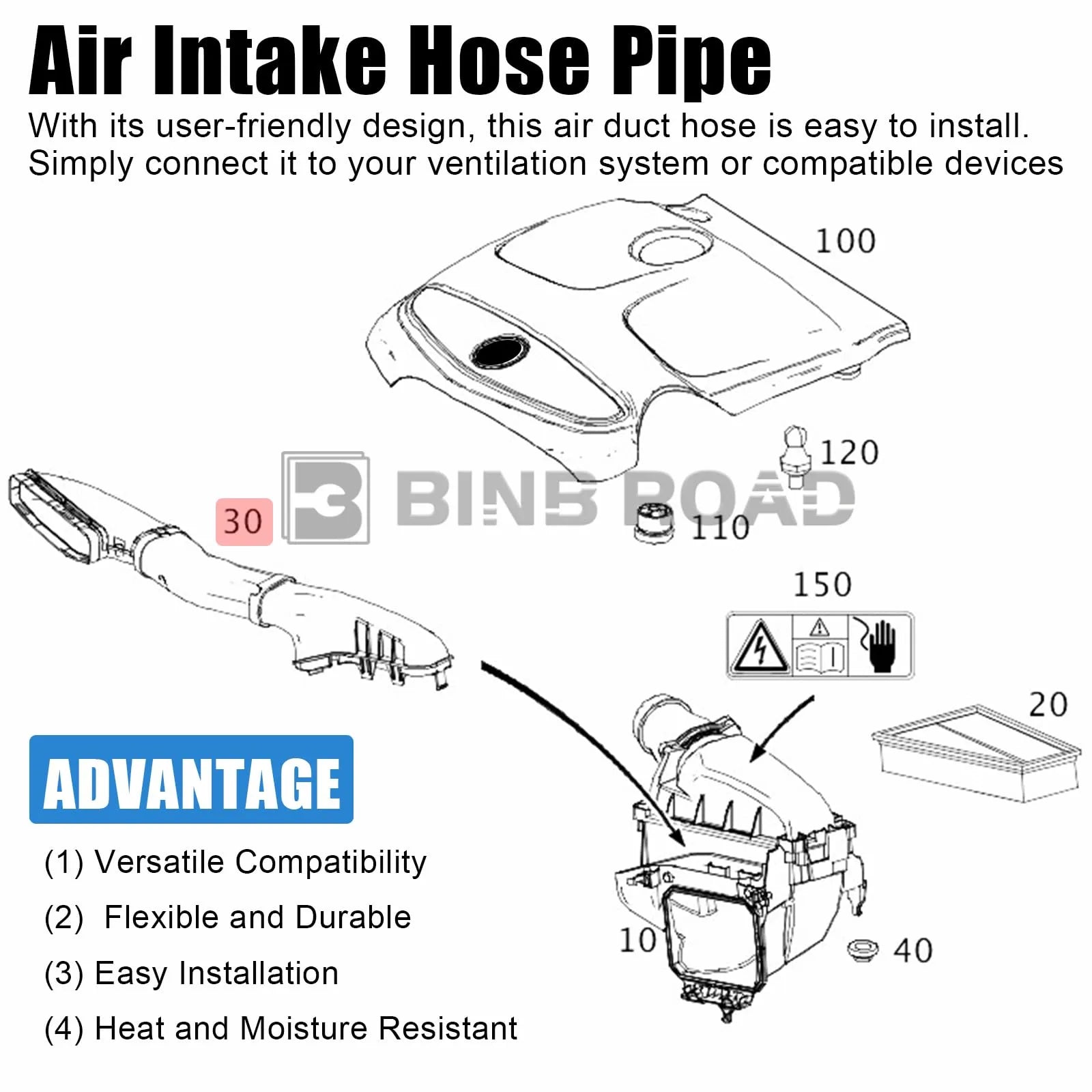 US 2700900282 Air Intake Hose Pipe