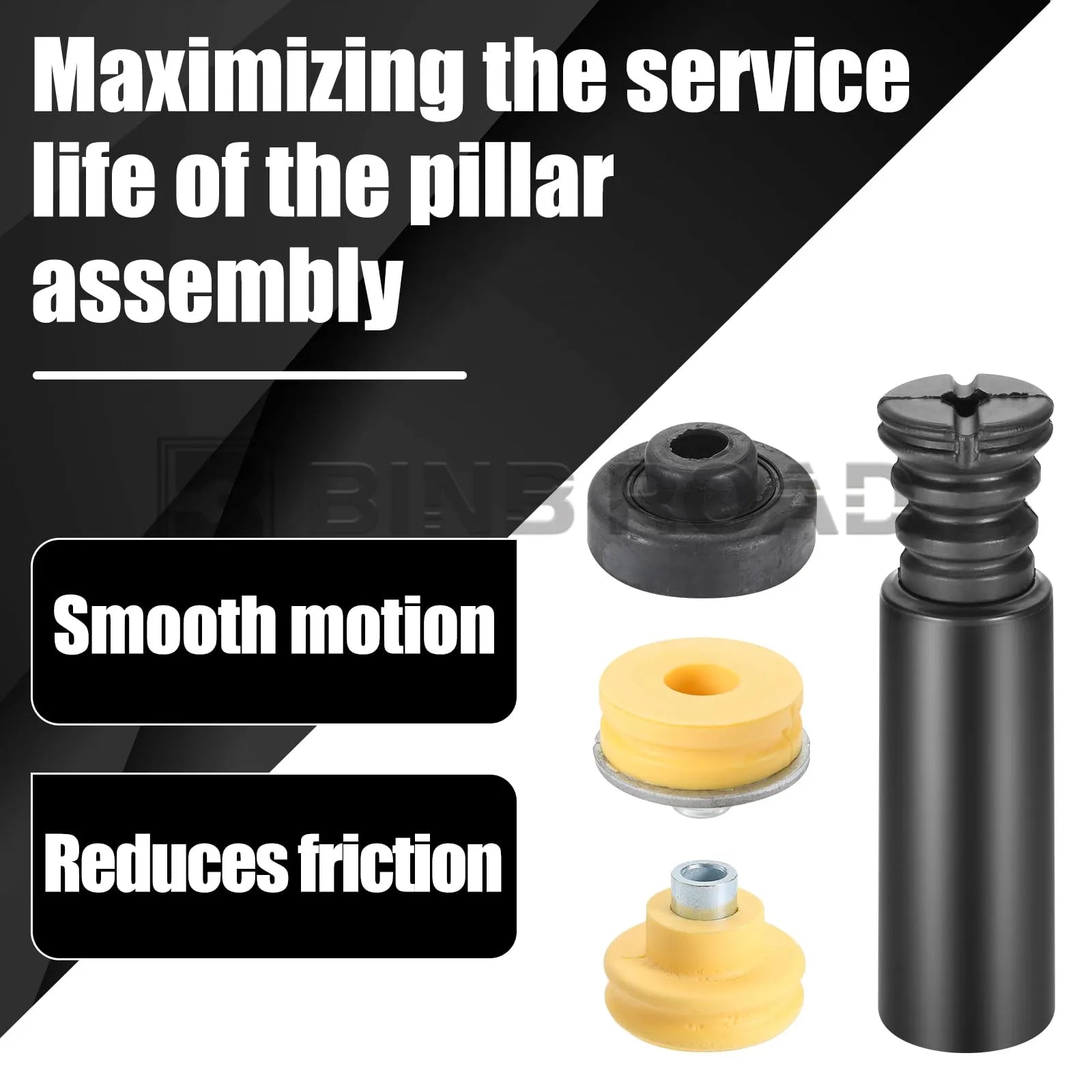 33506767010 +33526768544 +33536767334 +33506771738 +33506771737 Rear Suspension Shock Strut Mount Bump Stop Kit