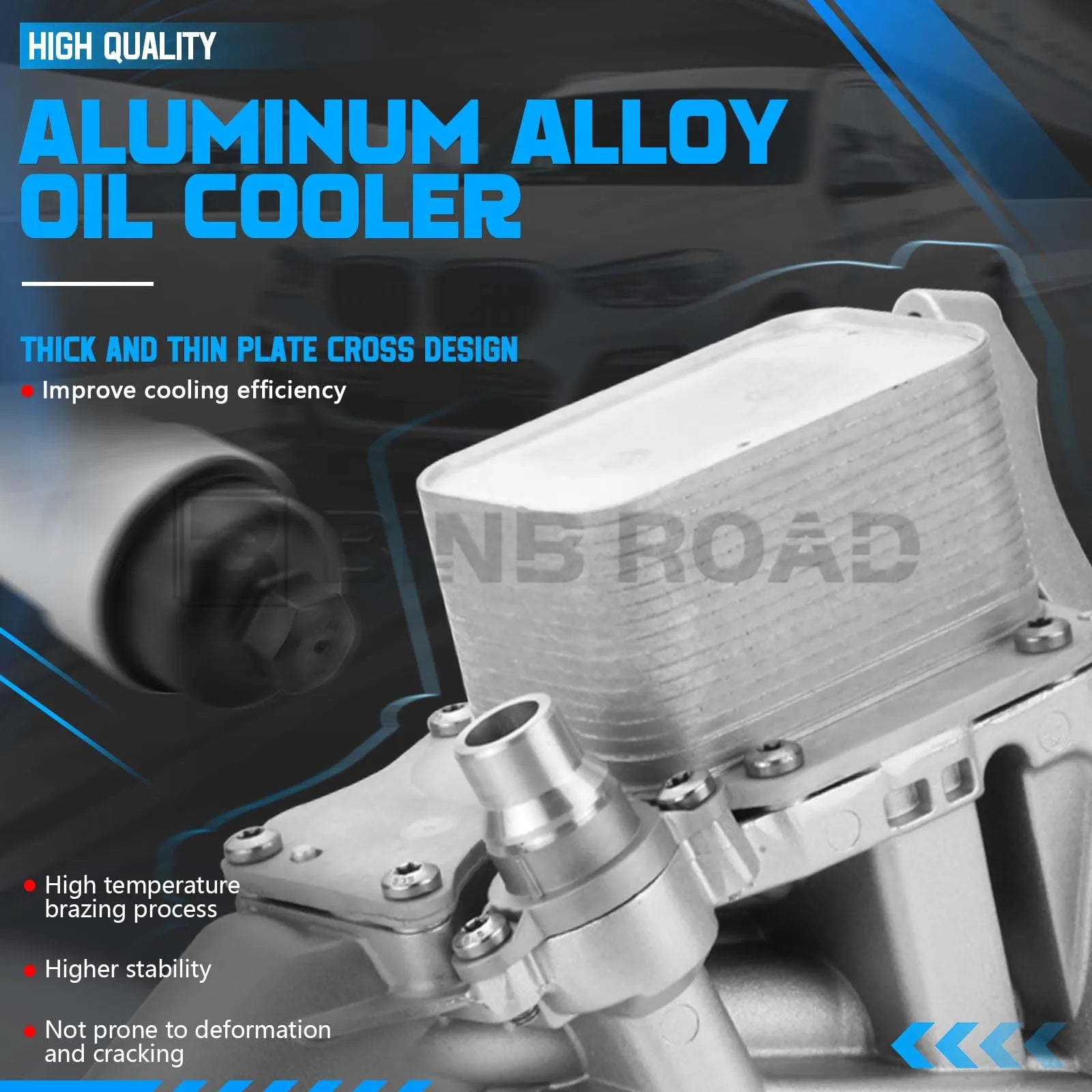 11428596283 Aluminum Engine Oil Cooler Filter Housing